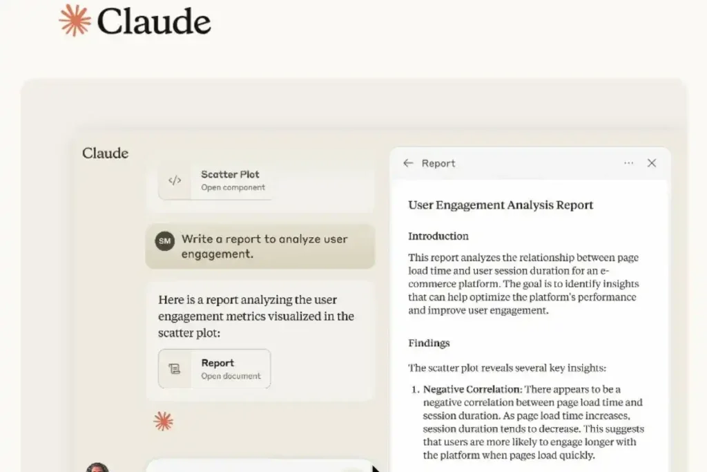 Claude-AI-Chatbot-Dashboard-Interface